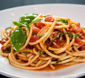 spaghetti at Christini's
