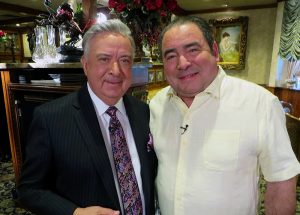 Emeril with Owner Chris Christini at Christini's