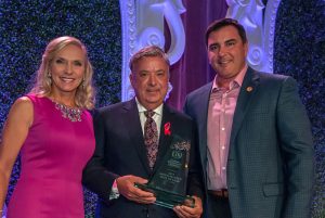 Chris Christini receiving an award